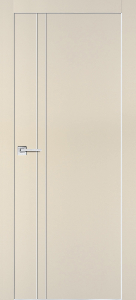 Межкомнатная дверь PX-20  AL кромка с 4-х ст. Бежевый матовый