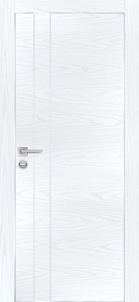 Межкомнатная дверь PX-14  AL кромка с 4-х ст. Дуб скай белый
