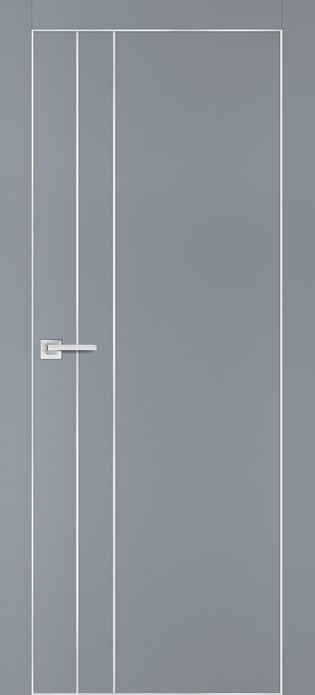 Фото Межкомнатная дверь PX-14  AL кромка с 4-х ст. Серый матовый