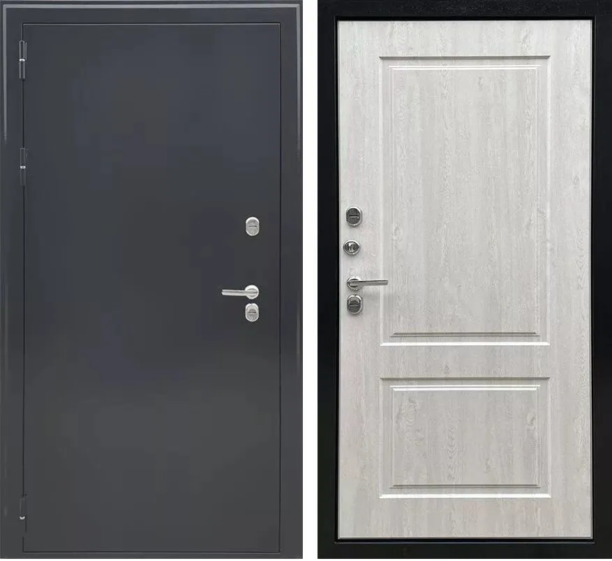 Фото Дверь Ратибор Термоблок 3К Серебро/Сосна белая DIS006492