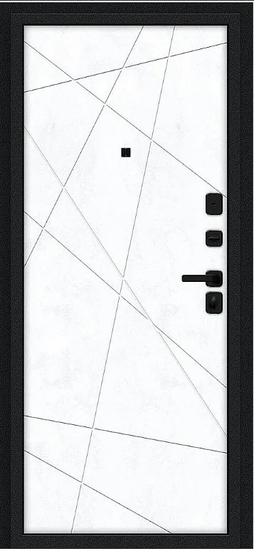 Товар Дверь Браво Граффити-5/SBlack Букле черное/Snow Art DIS007410